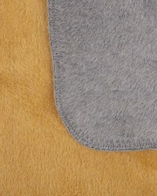 Deka Cotton Cloud 150x200 cm horčicvo - šedá
