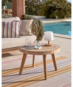 LED stmievateľná stolová lampa v prírodnej farbe (výška 22 cm) Ambar - Kave Home