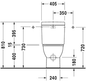 Duravit Darling New - Stojace kombi WC, 630x370 mm, biela 2138090000