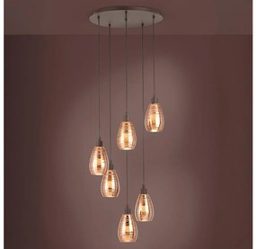 Eglo 39508 - Luster na lanku SIRACUSA 6xE27/60W/230V