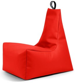 Červený detský sedací vak z imitácie kože Icy M – So Soft?