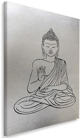 Obraz na plátně Silver Buddha Zen Spa - 70x100 cm