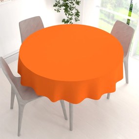 Biante Dekoračný okrúhly obrus Rongo RG-035 Oranžový Ø 110 cm