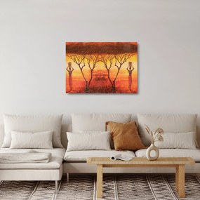 Sklenený obraz - Africká savana (70x50 cm)