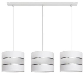 Luster na lanku HELEN 3xE27/15W/230V biela