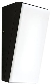 McLED Vonkajšie LED nástenné osvetlenie KRONOS, 9W, denná biela, IP65, čierne