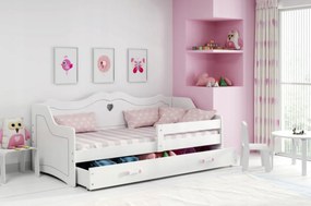 Interbeds Detská posteľ Júlia 160x80 biela + matrac + šuplík