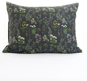 Bavlnená obliečka na vankúš Renforcé 70 × 90 cm - Bianca antracitová