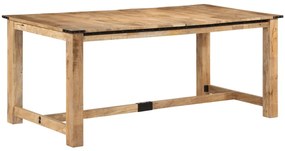Jedálenský stôl 180x90x75 cm masívne mangovníkové drevo 358949