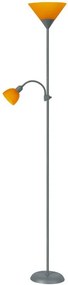 Rabalux Stojacia lampa Action 2xE27/230V/178cm, oranžová