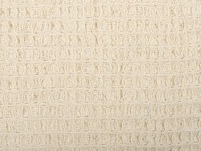 Bavlnená prikrývka 125 x 150 cm béžová MALU Beliani