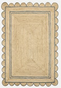 Ručne viazaný kusový koberec JREJ 36 Natural, 160x230, béžová, chodba / predsieň, Diamond Carpets India