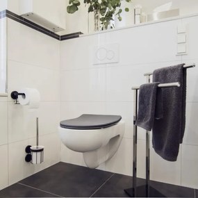 WENKO 23828100-WC sedadlo SEDILO 45,2x36,2 cm sivá/strieborná