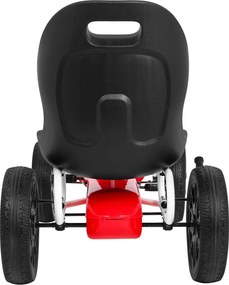 Ramiz ABARTH pedálová motokára pre deti Červená + EVA kolesá + ručná brzda + voľnobeh