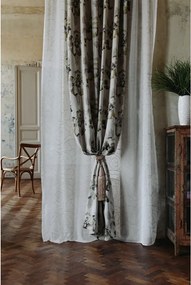 Bielo-sivá záclona 140x245 cm Amanda – Mendola Fabrics