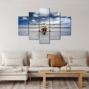 Obraz motorového lietadla (150x105 cm)