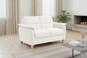 XXXLutz DVOJMIESTNA POHOVKA, biela, pravá koža Sit & More - Sedačky - 0001440332C0