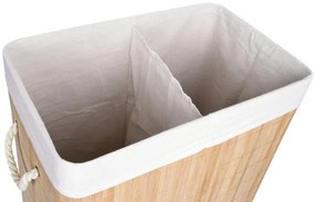 Kôš na bielizeň 2 priehradkový SOREN bambusový