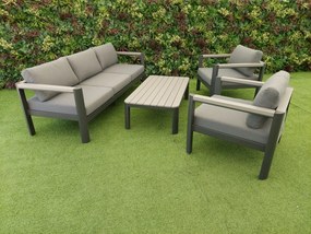 Hliníková sedacia súprava TACOMA tmavosivá