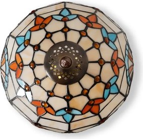 Brilagi - Tiffany vitrážová stolná lampa MIRABELLA 1xE27/60W/230V