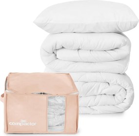 Vákuový plastový úložný box na oblečenie 42x40x25 cm Pink Edition – Compactor