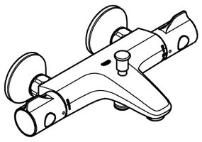 GROHE 34567000 - Termostatická vaňová batéria GROHTHERM 800 DN 15 lesklý chróm