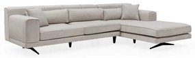Svetlobéžová rohová pohovka Artie Jivago, pravý roh