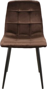 SI Mila Velvet stolička hnedý