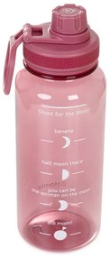 Fľaša LUNARE ružová s odmerkou 850702 950 ml