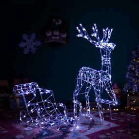 Aigostar-LED Vonkajšia dekorácia LED/3,6W/31/230V 6500K 90/45cm IP44 sob so sánkami