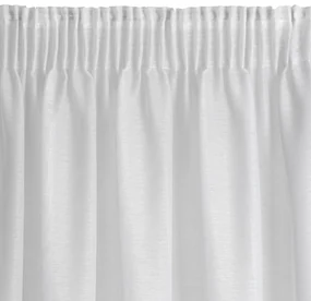 ZÁCLONA NA PÁSKE REBECCA 400X150 CM BIELA