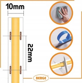 BERGE LED pásik COB Neon 24V - 528D - 15W/m - IP20 - 1650lm - 50m - neutrálna farba