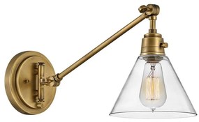 Hinkley HK-ARTI-1W-HB-CG - Nástenná lampa ARTI 1xE27/60W/230V mosadz