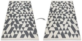 Koberec TWIN 22992 Geometrický antracit / krém