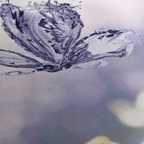 Obraz - Motýľ a levanduľa (120x50 cm)