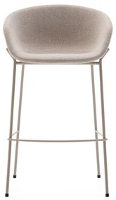 Béžová barová stolička (výška sedadla 75 cm) Yvette – Kave Home
