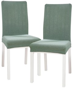 4Home Napínací poťah na stoličku Magic clean zelená, 45 - 50 cm, súprava 2 ks