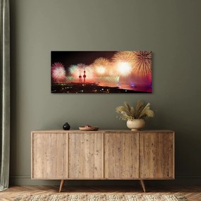 Obraz ohňostroja (120x50 cm)