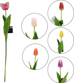 Umelá kvetina TULIP 54 cm - viac farieb Farba: Ružová
