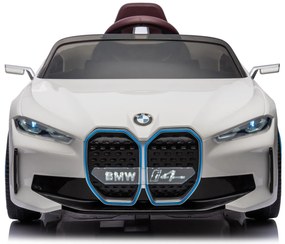 Detské elektrické autíčko s diaľkovým ovládaním BestBerg BBCC-20W - BMW i4 / od 3 rokov / nosnosť 30 kg / biela