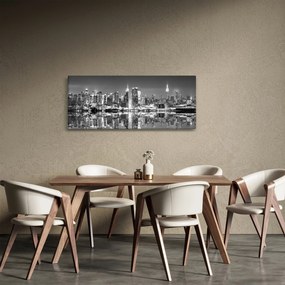 Obraz - New York, čiernobiely (120x50 cm)