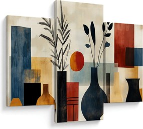 Obraz - Kubistické vázy (90x60 cm)