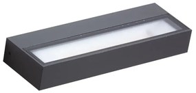 LED vonkajšie nástenné osvetlenie Casola tmavosivá