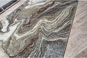 HU Hnedý abstraktný koberec Villa 859 Rozmer: 60x100 cm