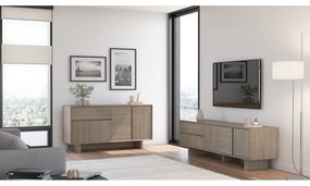 Komoda v dekore duba v prírodnej farbe 146x76x45 cm Carpi – Marckeric