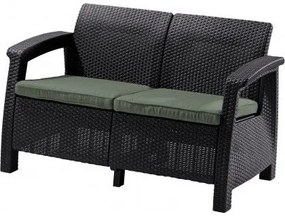 Pohovka COFRU LOVE SEAT - hnědá