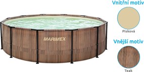 Marimex | Bazén Marimex Florida 3,66x0,99 m so zabudovaným skimmerom - motív TEAK | 10340285