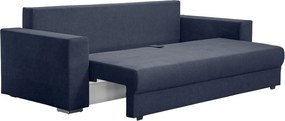 Pohovka rozkladacia na lôžko Genf, tmavo modrá látka