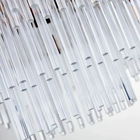 Toolight Toolight, krištáľové závesné svietidlo 8xE14 APP1654-8CP, zlatá lesklá, OSW-01597