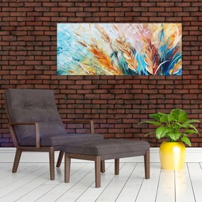 Obraz - Pšenica, abstrakcia (120x50 cm)